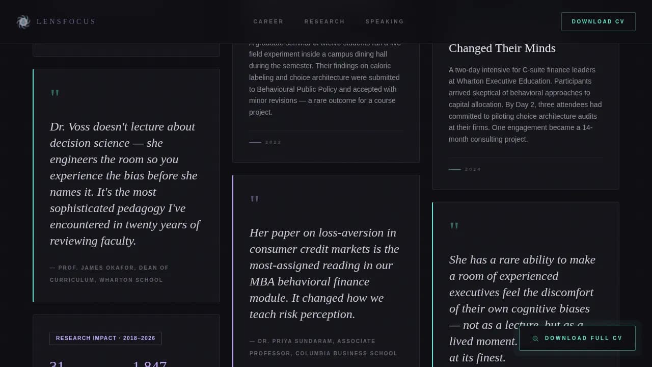 Adjunct Professor Career Careers Website Template