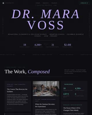 Adjunct Professor Career Careers Website Template