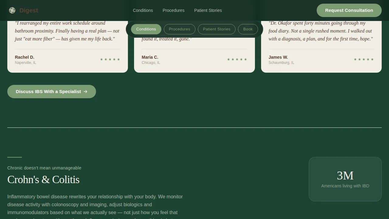 Gastroenterology Medicine Booking Website Template