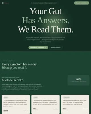 Gastroenterology Medicine Booking Website Template