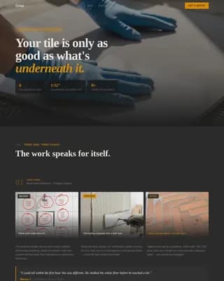 Tile Products & Portfolio Website Template