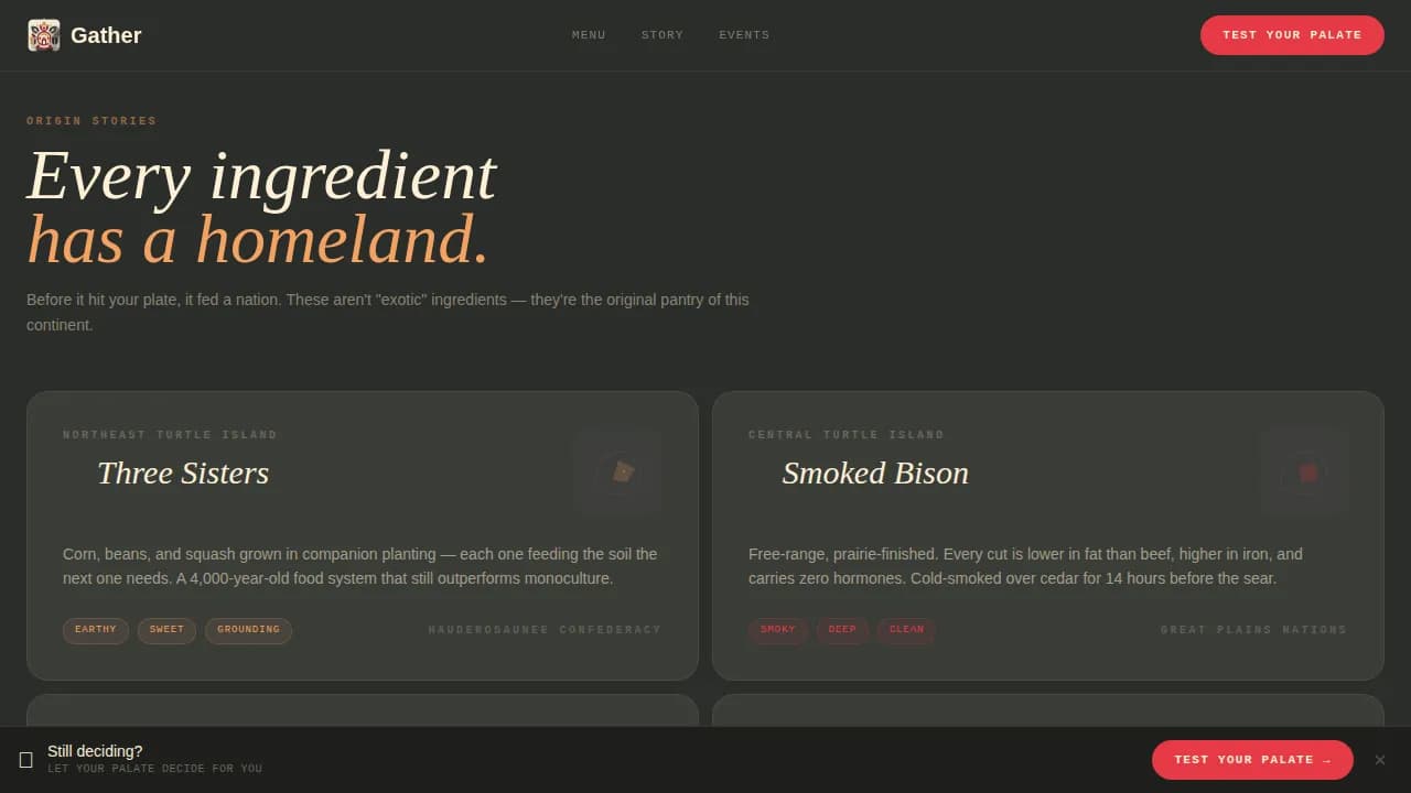 Indigenous-Owned Booking Website Template