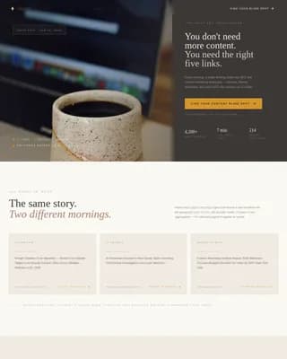 SEO & Content Newsletter Blog Website Template