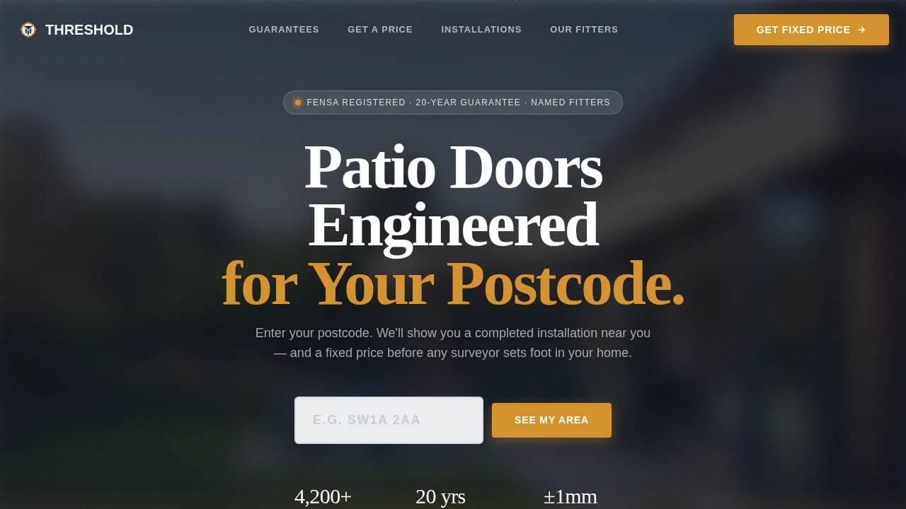 Window & Door Installation Booking Website Template