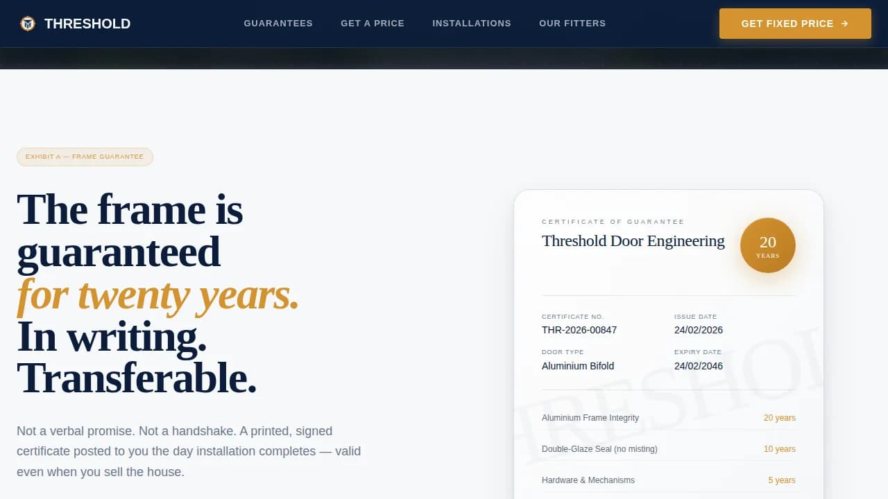 Window & Door Installation Booking Website Template