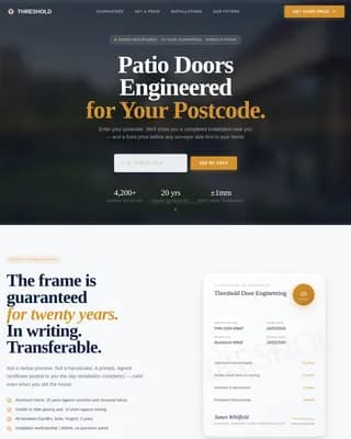 Window & Door Installation Booking Website Template