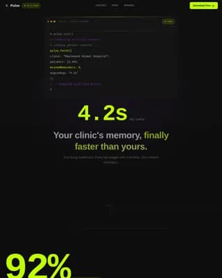 Veterinary Software & SaaS Professional Website Template