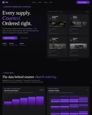 Religious Organization Digital Presence Professional Website Template