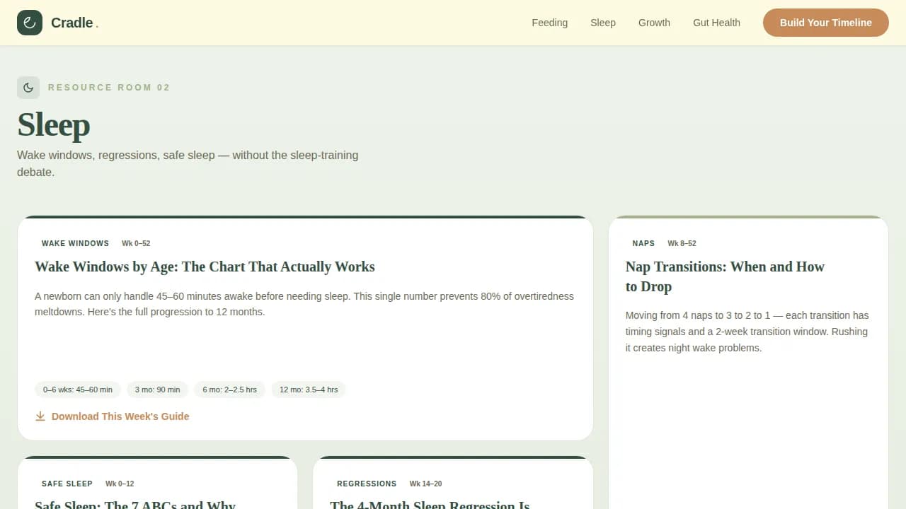 Infant (0-1) Products & Professional Website Template