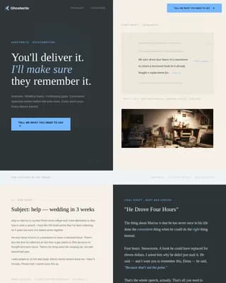 Speechwriter Blog Website Template