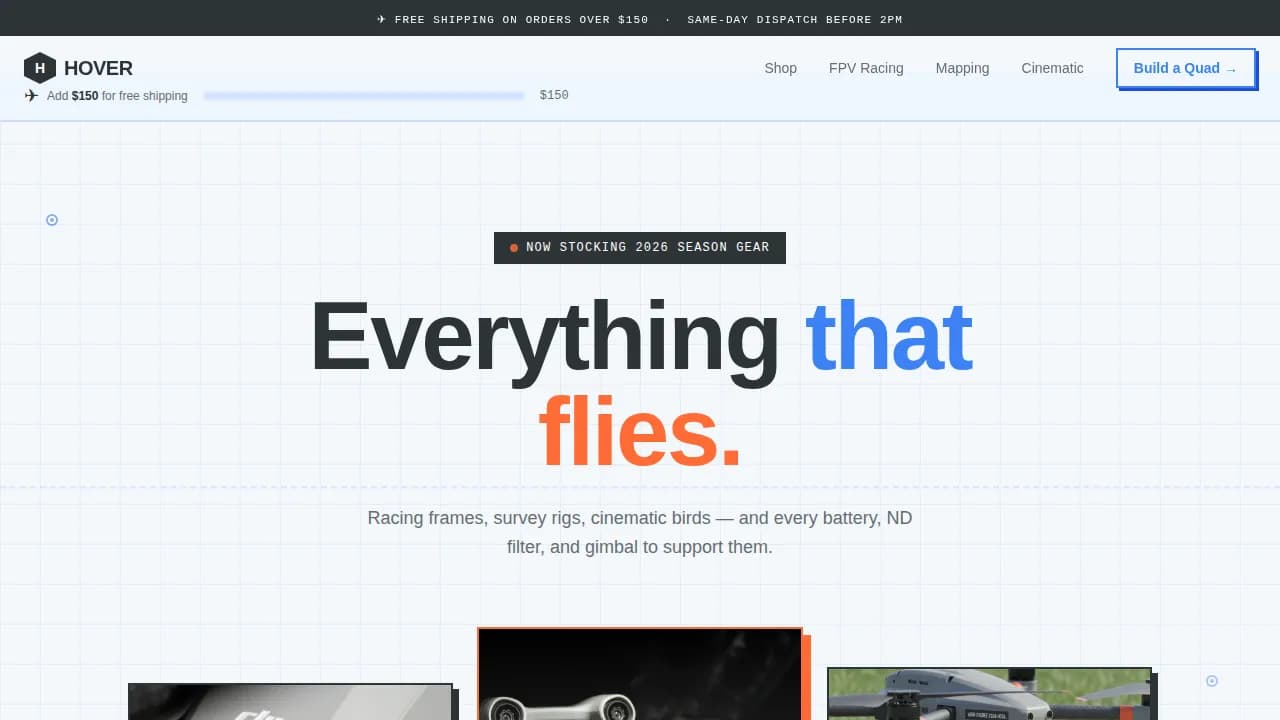 Electronics & Gadgets Store Pricing Website Template