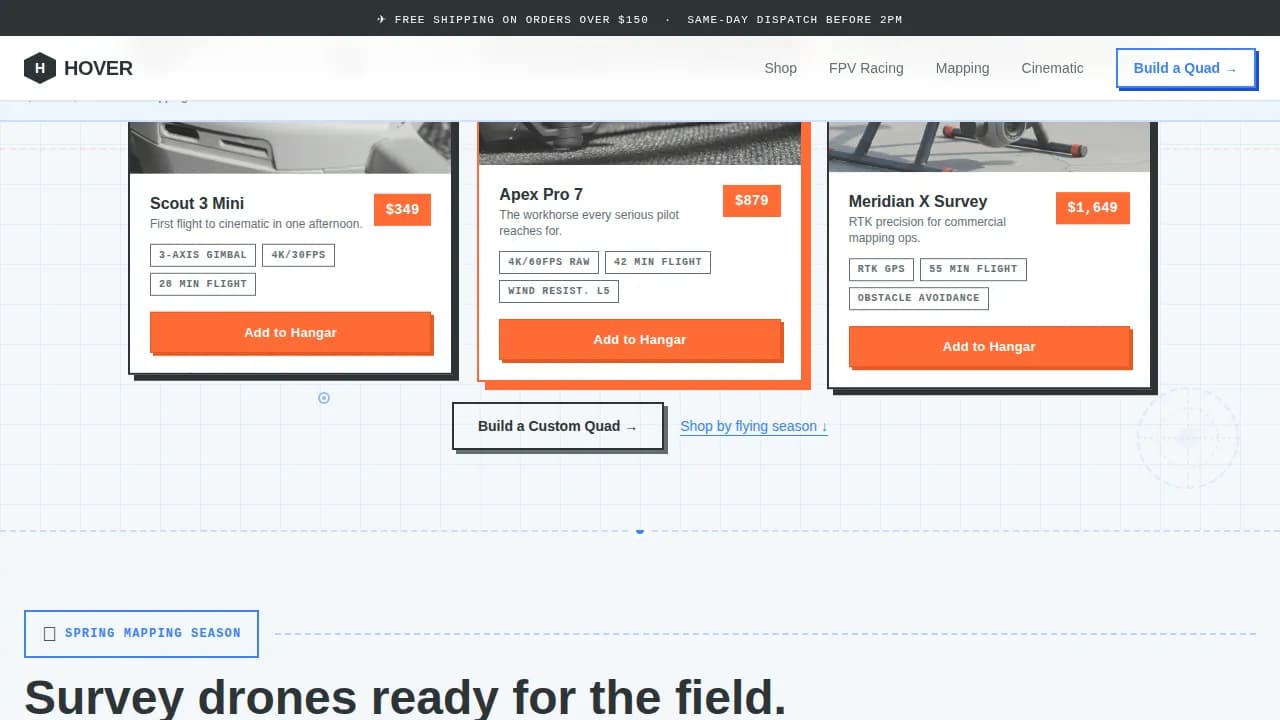 Electronics & Gadgets Store Pricing Website Template