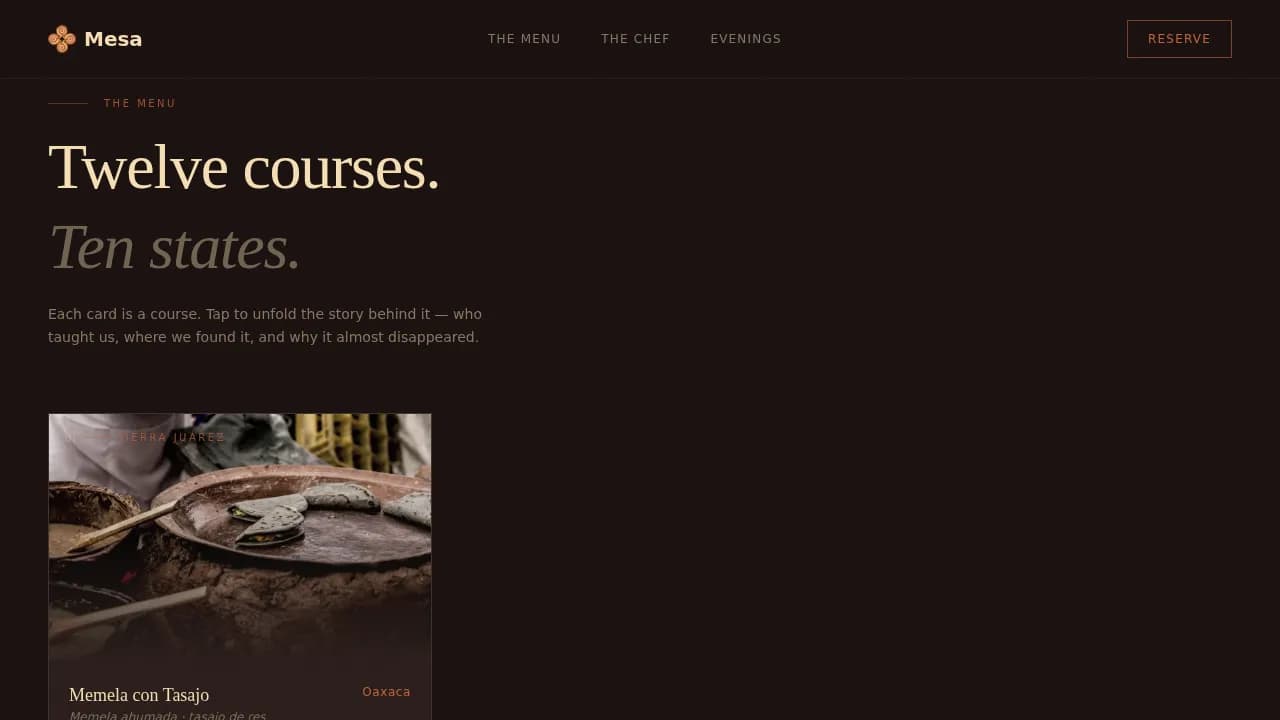 Mexican Dining Professional Website Template