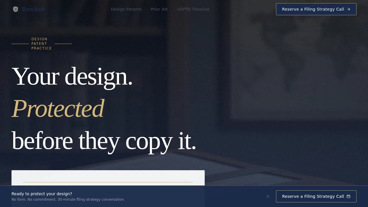 Patent — Expert Intellectual Property Attorney Landing Page Template