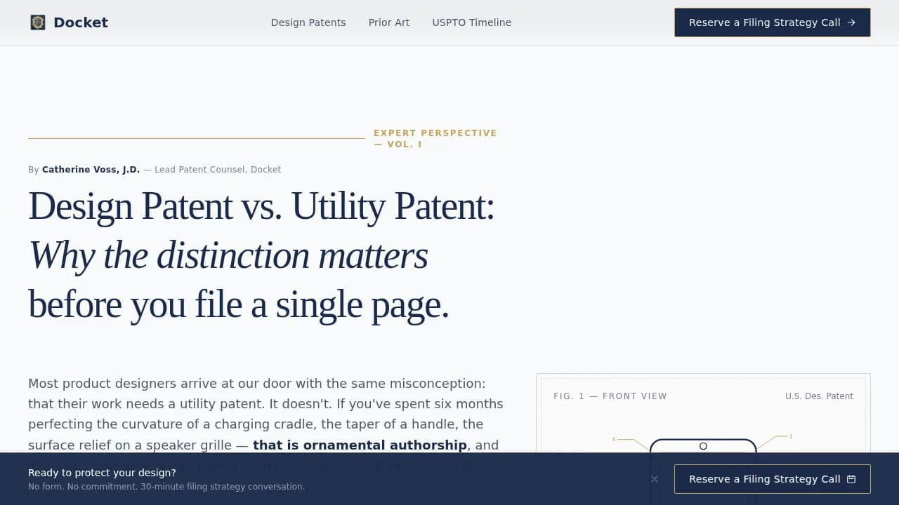 Patent — Expert Intellectual Property Attorney Landing Page Template