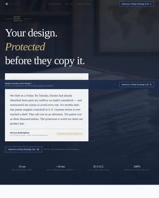 Patent — Expert Intellectual Property Attorney Landing Page Template