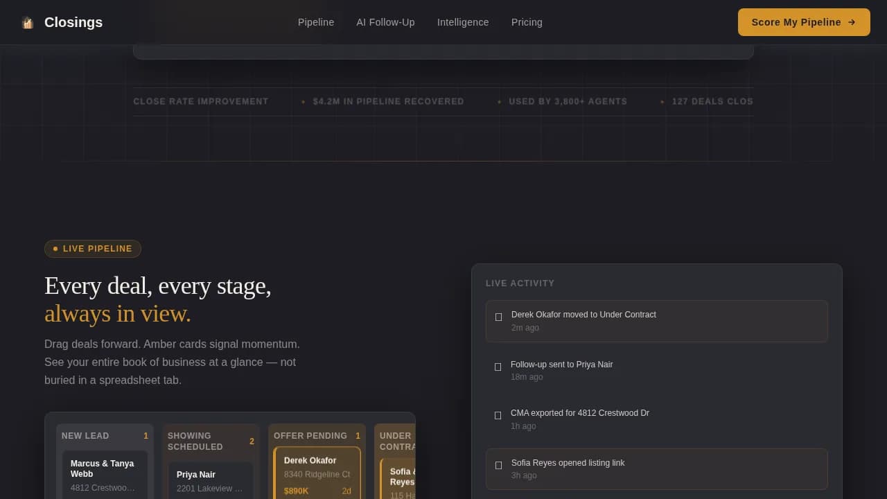 Pipeline — Smart Real Estate Management Landing Page Template