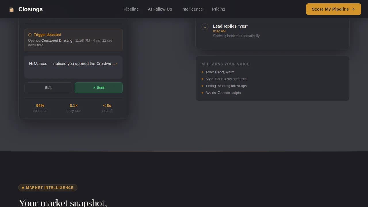Pipeline — Smart Real Estate Management Landing Page Template