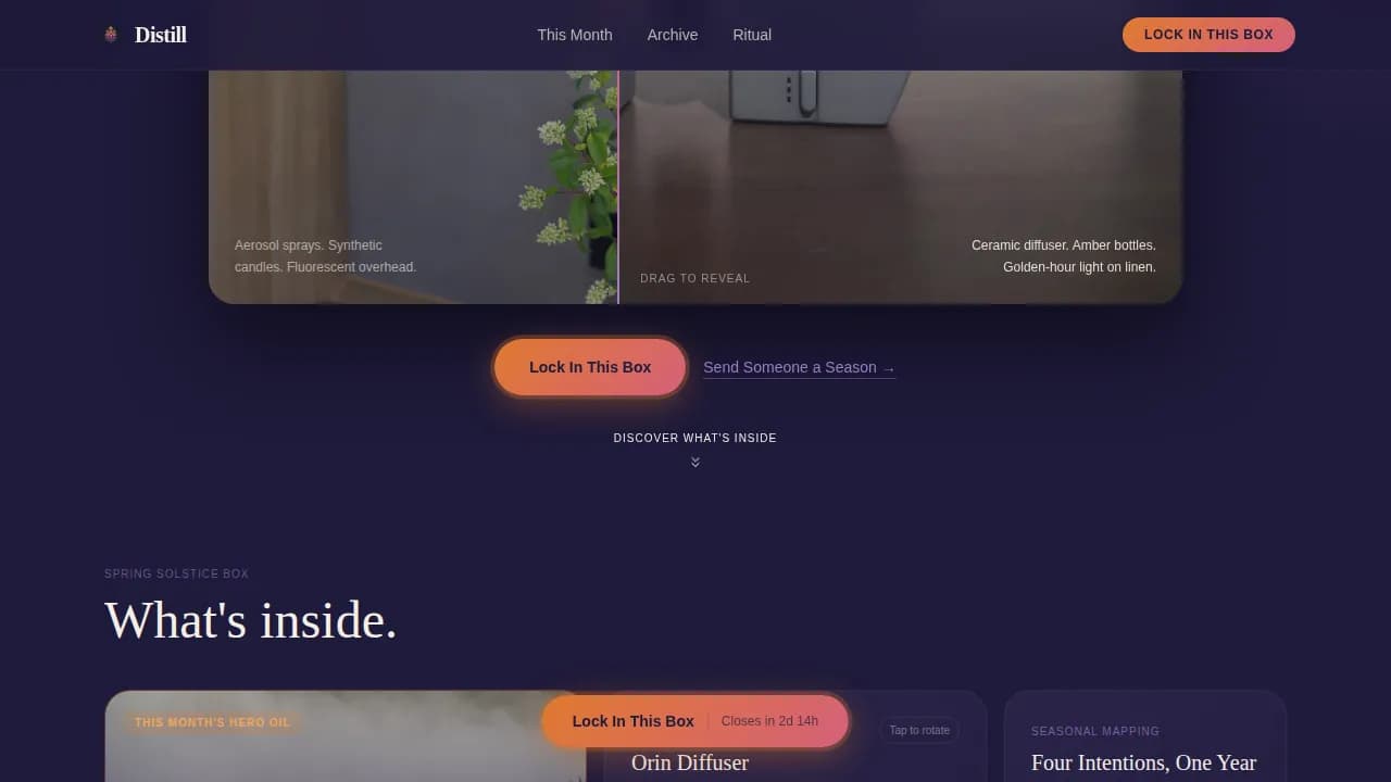 Essential Oils & Diffusers Store Professional Website Template
