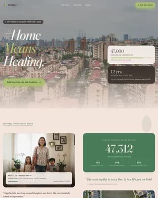 Homestead — Community Housing Initiative Landing Page Template