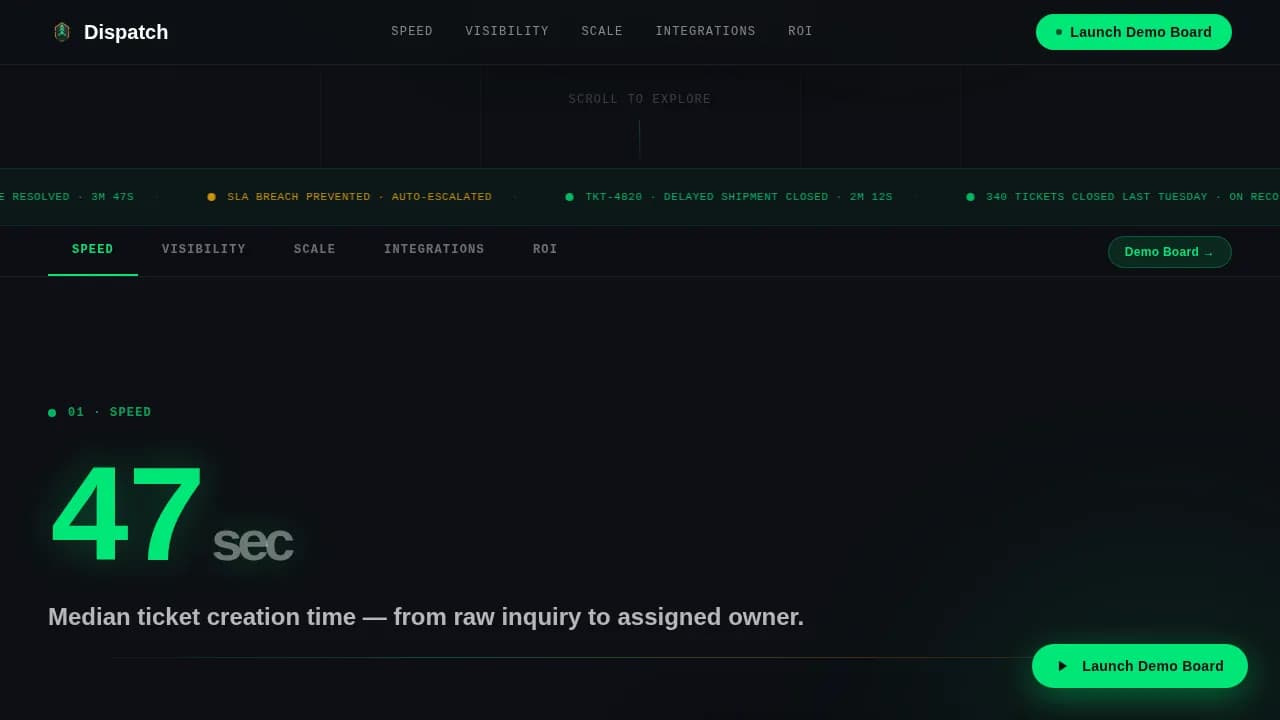 Freight — Live Logistics Command Landing Page Template