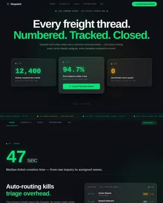 Logistics Software Professional Website Template