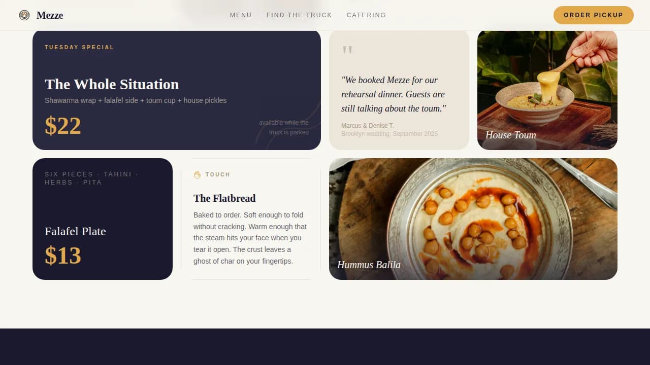 Middle Eastern Cuisine & Dining Online Booking Website Template