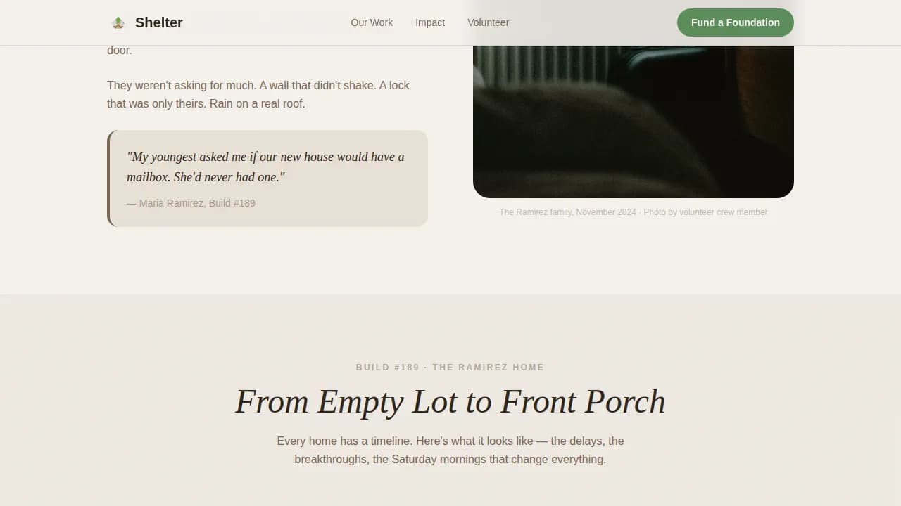 Build — Compassionate Housing Initiative Landing Page Template