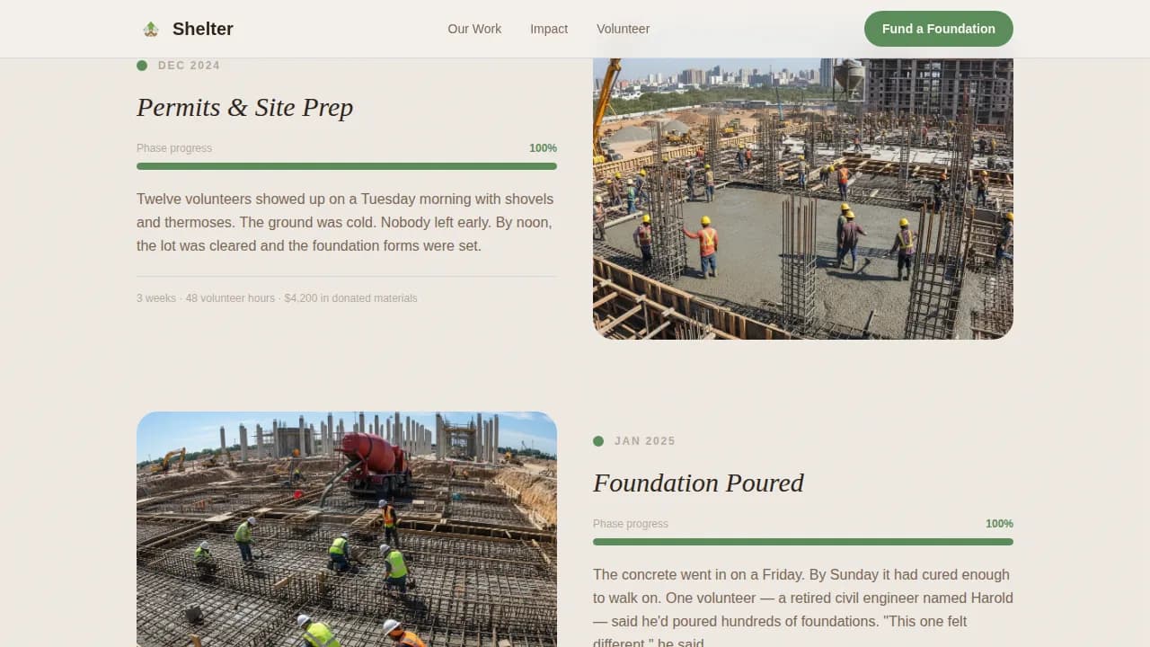 Build — Compassionate Housing Initiative Landing Page Template