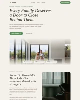 Build — Compassionate Housing Initiative Landing Page Template