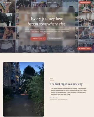 Refuge - Compassionate Community Support Landing Page Template