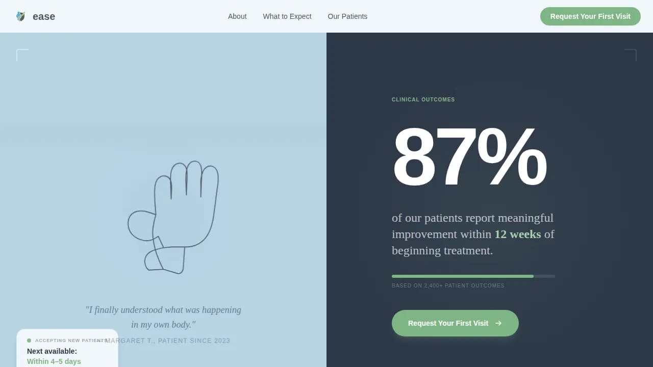 Rheumatologist Booking Website Template