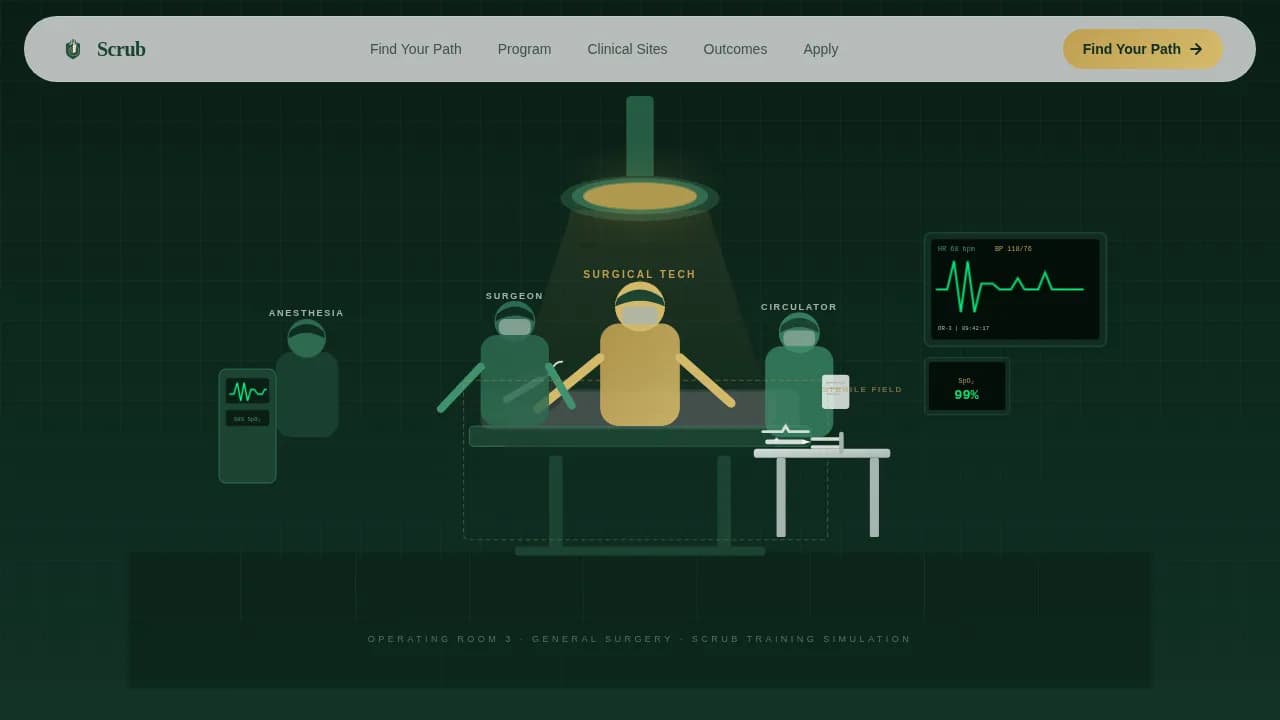 Medical & Healthcare Training Careers Website Template