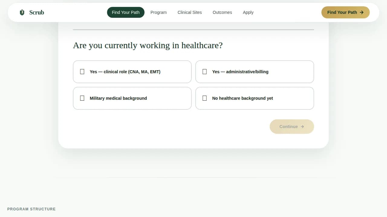 Medical & Healthcare Training Careers Website Template