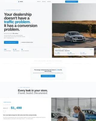 Automotive Consulting Booking Website Template