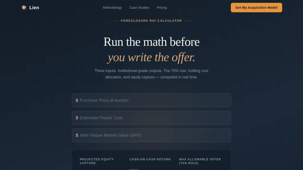 Claim — Instant Foreclosure Advisory Landing Page Template