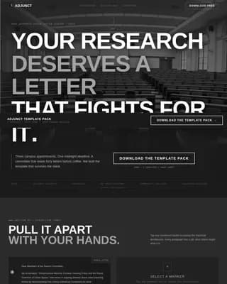 Adjunct Professor Career Professional Website Template