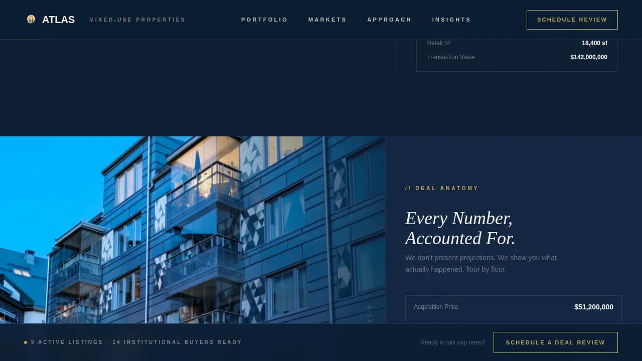 Property — Data-Driven Development Landing Page Template