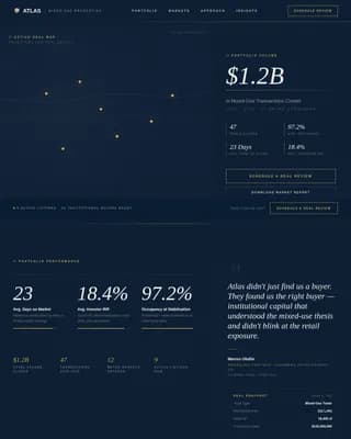 Property — Data-Driven Development Landing Page Template