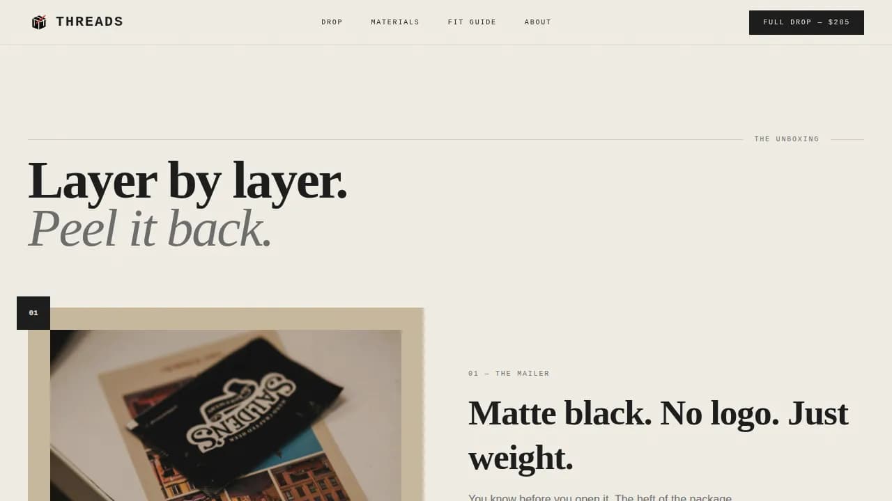 Retro Fashion Professional Website Template