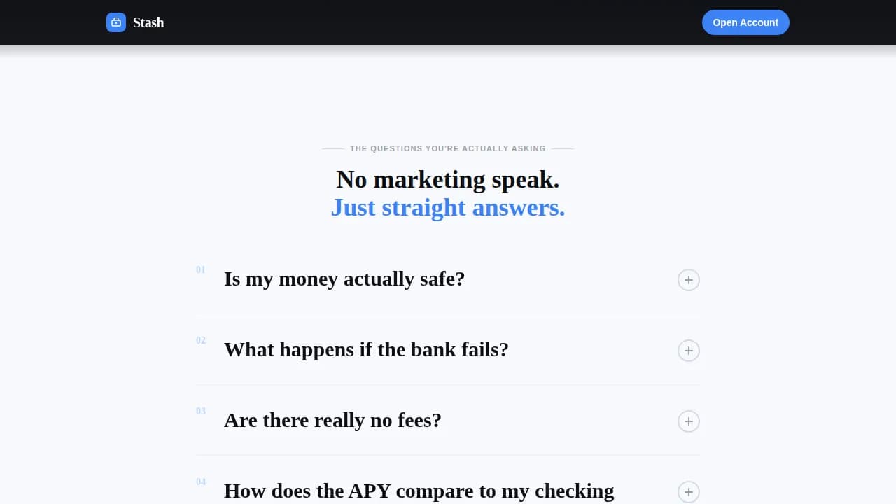 Millennial Finance Pricing Website Template