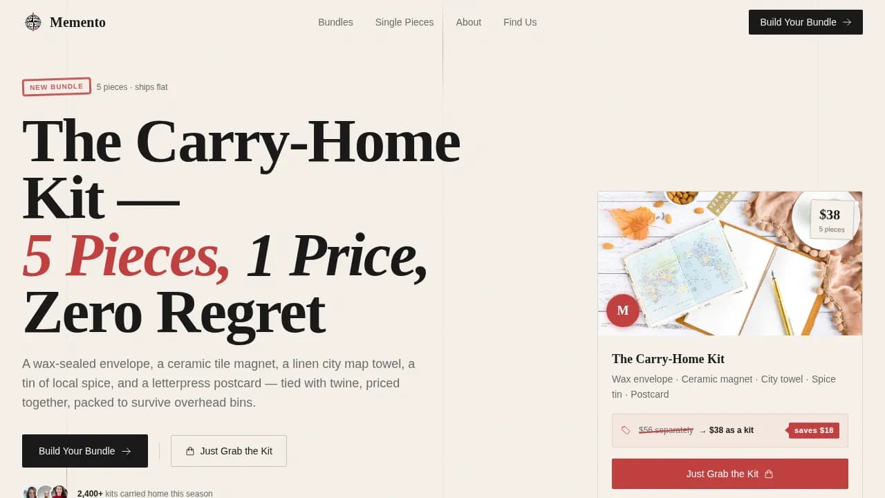 Gift & Specialty Store Comparison Website Template