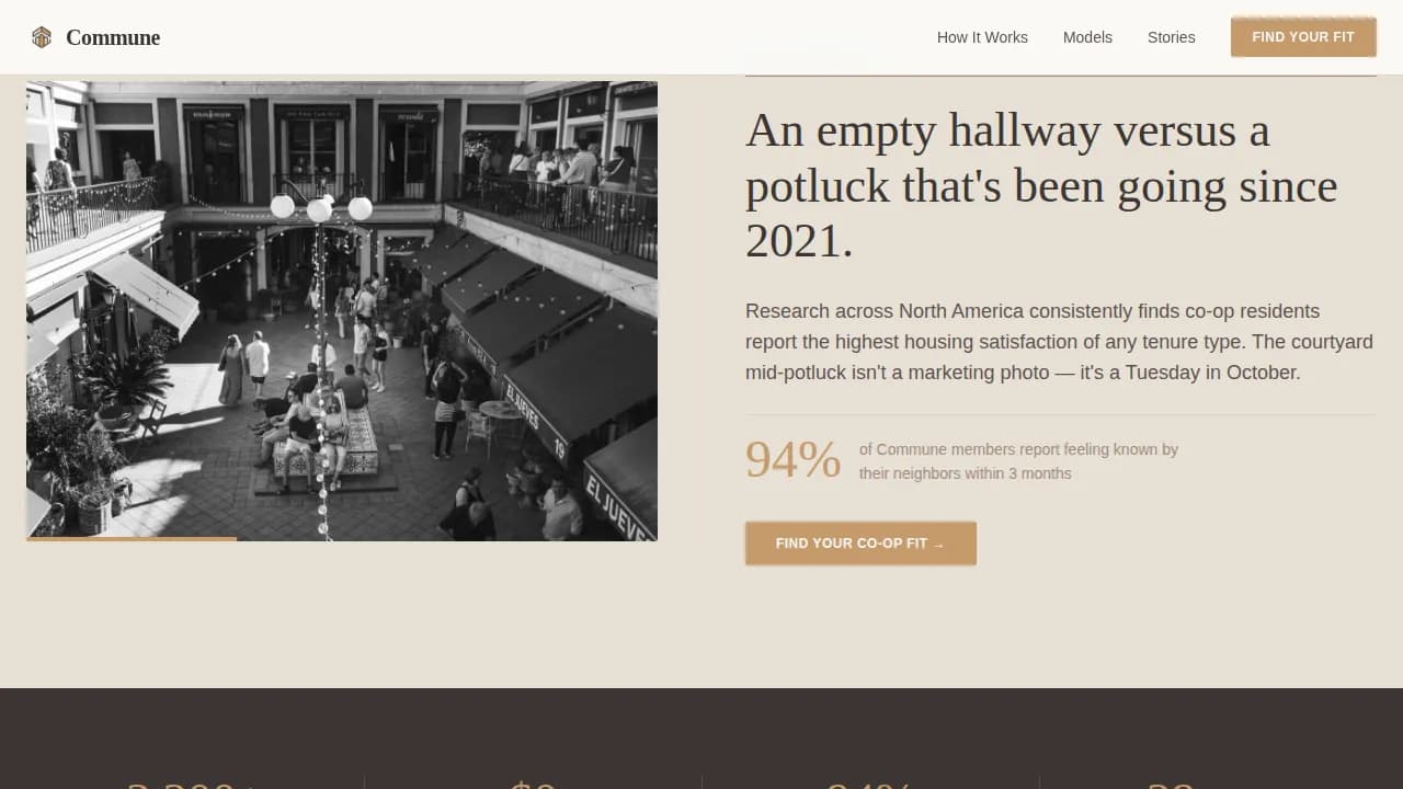 Equity — Collaborative Housing Solution Landing Page Template
