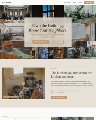 Equity — Collaborative Housing Solution Landing Page Template