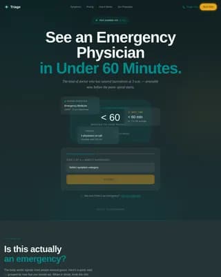 Emergency Physician Booking Website Template
