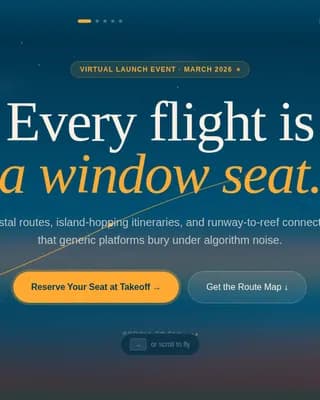 Ascend — Premium Aviation Booking Landing Page Template
