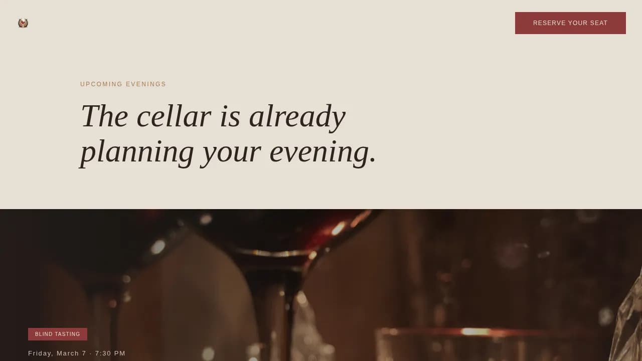 Winery & Wine Booking Website Template