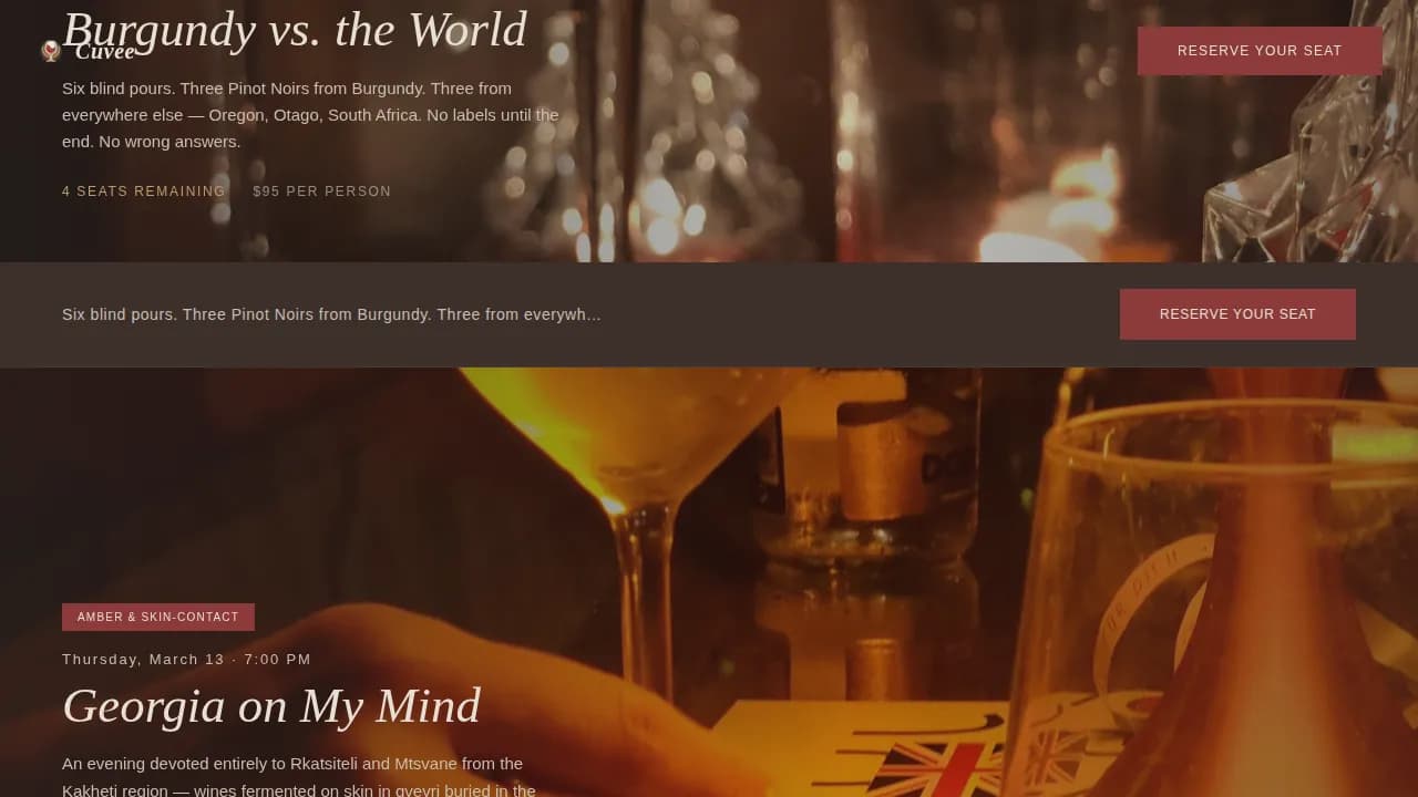 Winery & Wine Booking Website Template