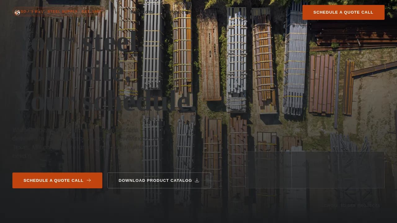 Alloy - Trusted Steel Supplier Landing Page Template