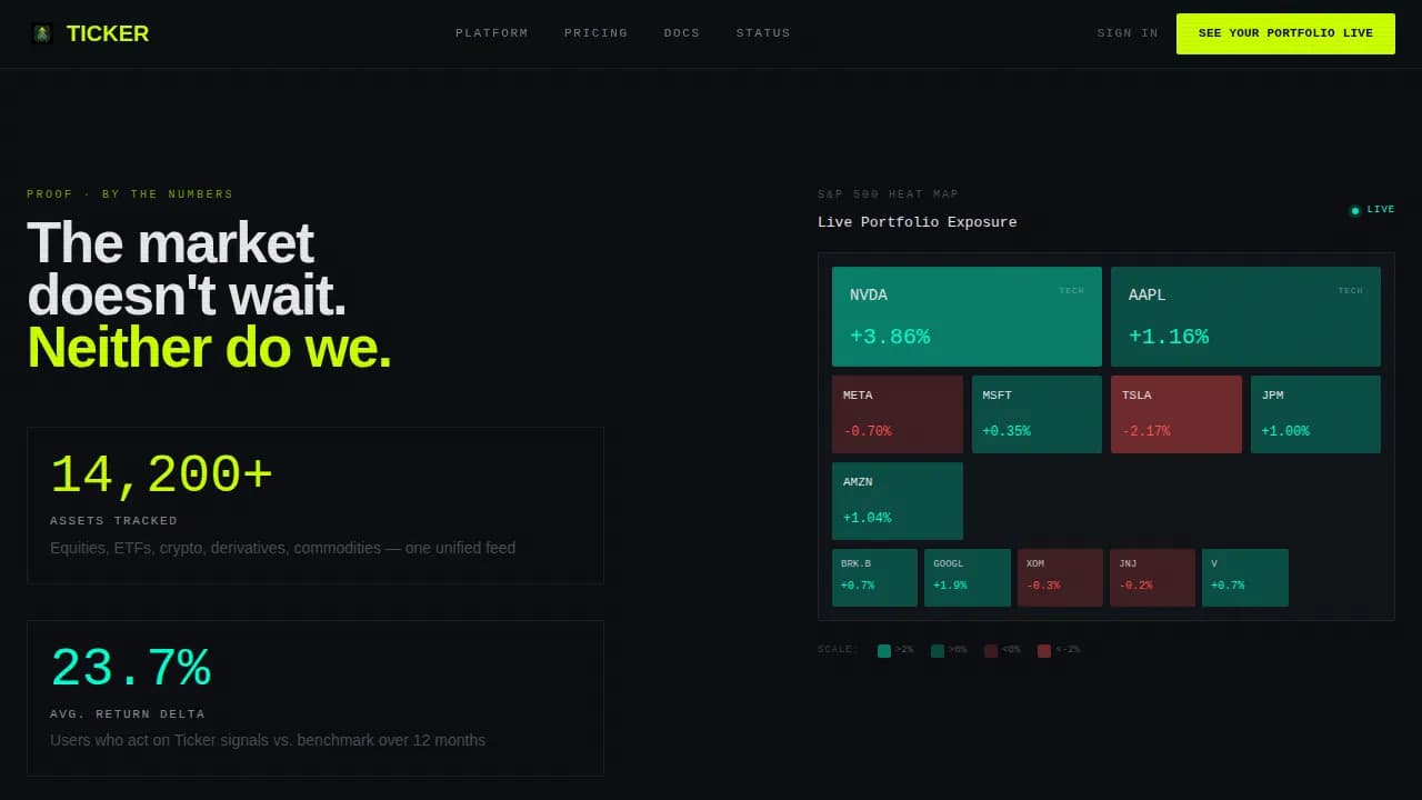 Financial Services Digital Presence Portfolio Website Template